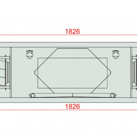 VENTUS Centrala podwieszana nawiewno-wywiewna VVS030s FPV-FPV, WYDATEK: 3300m³/h, EP: 300Pa