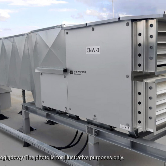 VENTUS Supply and exhaust floor mounted unit VVS055c HFXVH-FXV, Airflow: 3750m³/h, EP: 300Pa