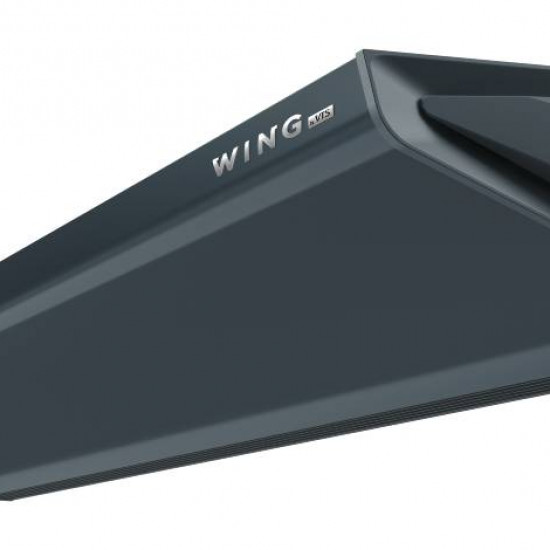 Luftschleier WING W200 EC Wasser Wärmetauscher DARK (RAL7016)