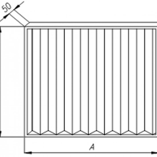 Panel filter 594 x 430 class G4 (Coarse 75%) 